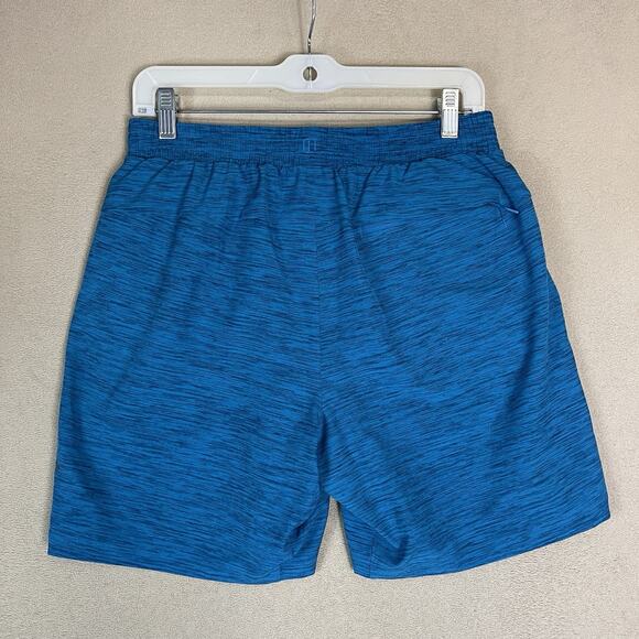 Lululemon Swim Trunk Mens M Blue Channel Cross Mesh Lined Stretch Drawstring - Picture 12 of 13